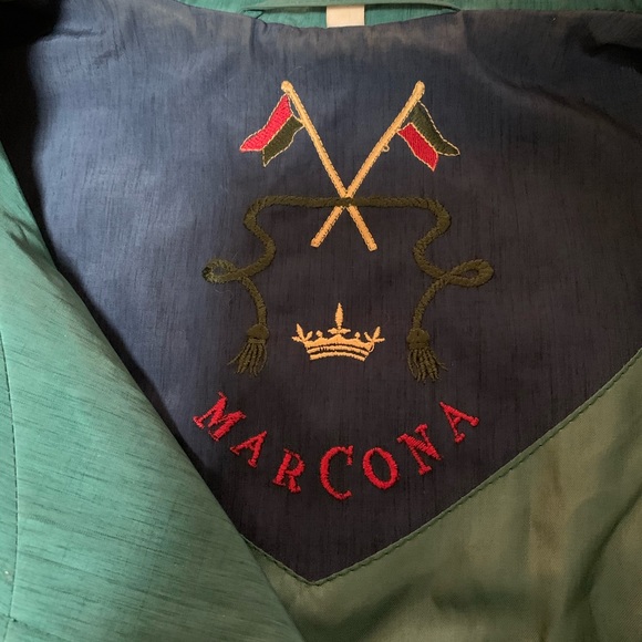 Emerald green vintage Marcona trench coat - Picture 5 of 5